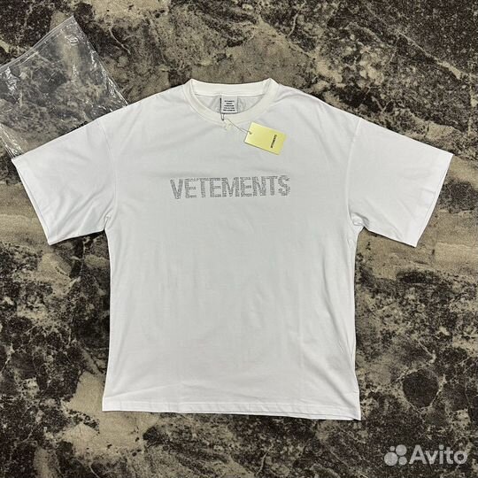 Футболка Vetements Стразы Tee