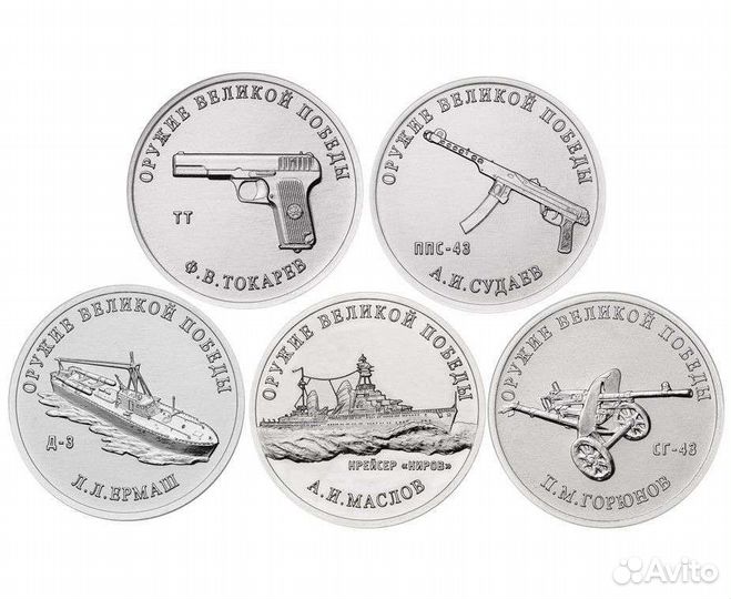 Юбилейные 25 рублевые монеты РФ