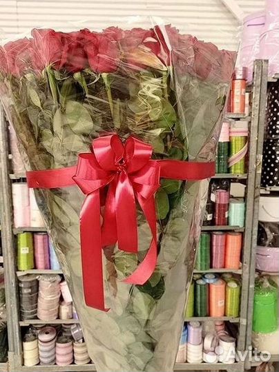 Высокие розы Доставка цветов