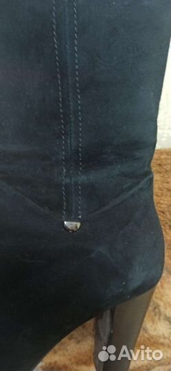 Сапоги натуральная замша и мех 40 размер