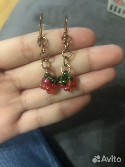 Серьги из бисера