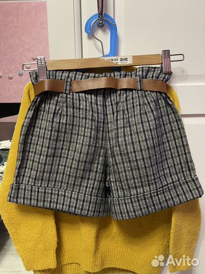 Свитер и шорты zara для девочек