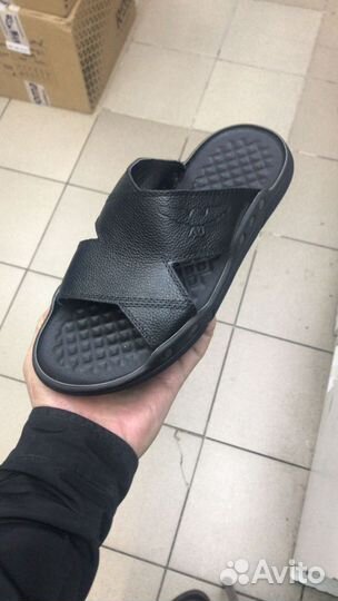 Шлепки мужские кожаные 42