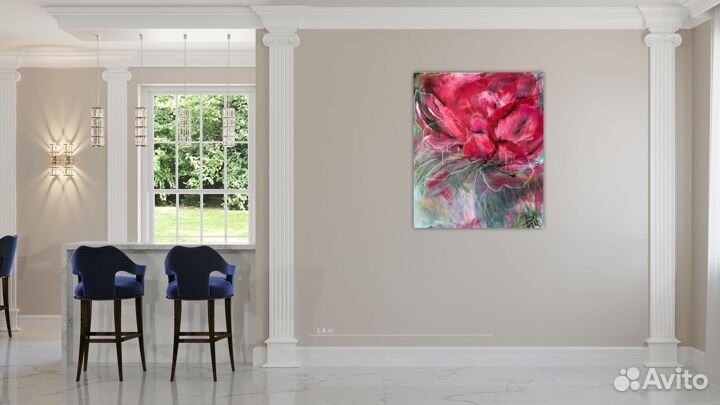 Интерьерная картина на холсте. Акрил