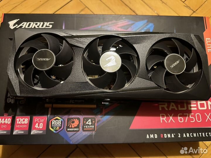 Видеокарта Aorus RX 6750XT