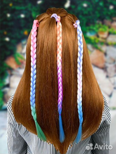 Резинки для волос (цветной волос )