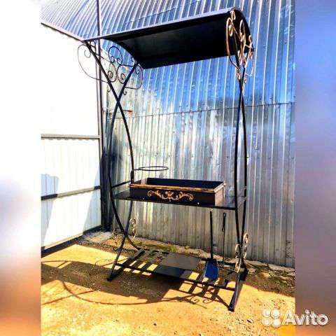 Мангал с крышей 