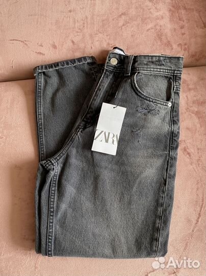 Джинсы zara mom fit 36