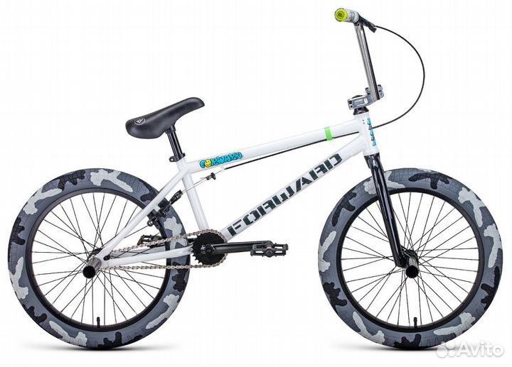 Велосипед BMX Forward zigzag белый 2021