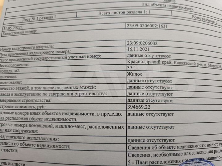 Дом 37,1 м² на участке 16,5 сот.