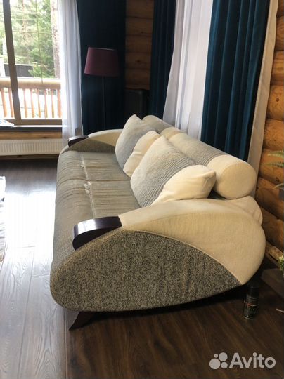 Диван прямой 3-х местный, раскладной бу