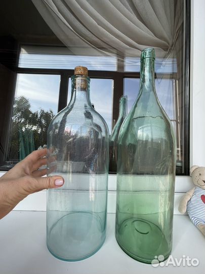 Бутыль стеклянная СССР русская четверть