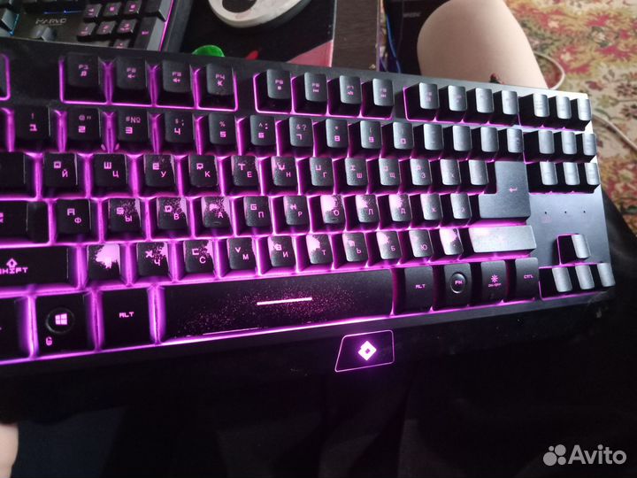 Клавиатура с подсветкой игровая от тесло