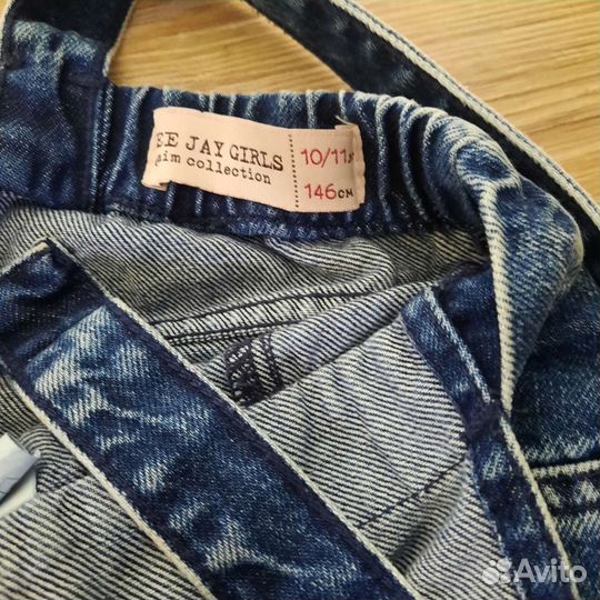 Джинсовый комбинезон для девочки