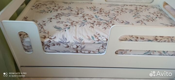 Детская кровать с бортиками 160*80 от 2 лет