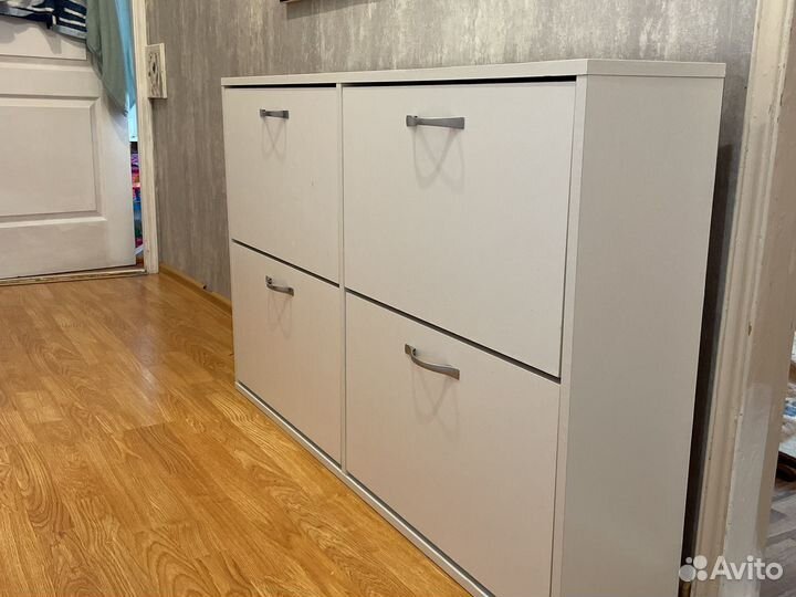 Тумба для обуви обувница белая