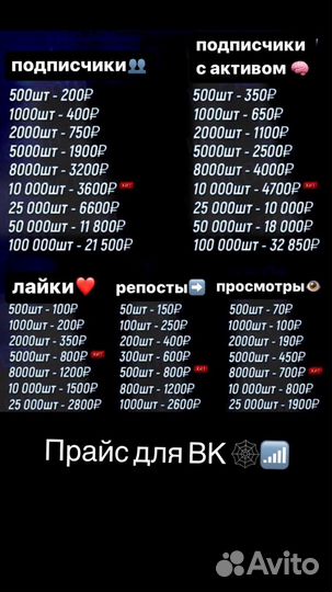 Накрутка лайков, подписчиков