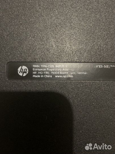 Ноутбук hp tpn c125