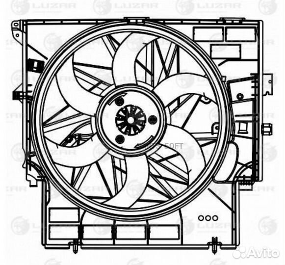 Э/вентилятор охл. для а/м BMW X3 (F25) (10) /X4 (F