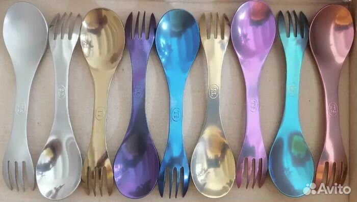 Ложка-вилка титановая, Ловилка, Ложкавилка