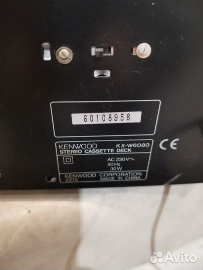 Kenwood kx-w6080 Кассетная дека