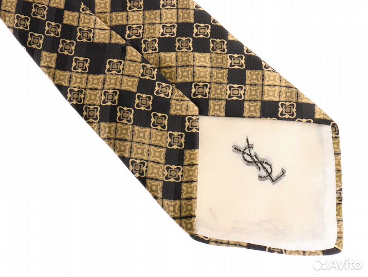 Yves Saint Laurent Мужской Галстук Шёлк Винтаж