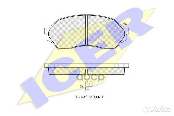 Колодки торм. дисковые 181309 Icer