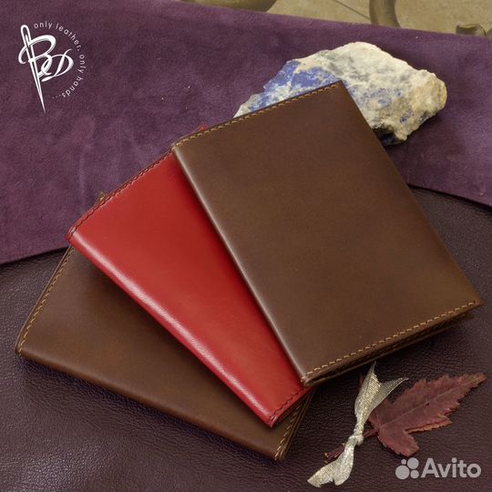 Кожаная обложка на паспорт, автодокументы, военник