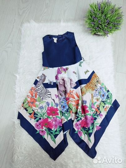 Фирменные летние платья ромпера девочки 116-122 см