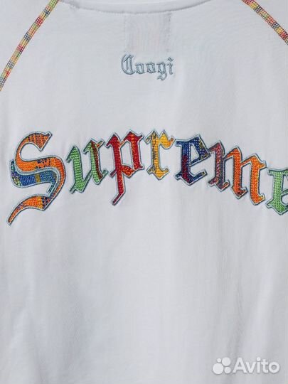 Футболка Supreme X Coogi Белая