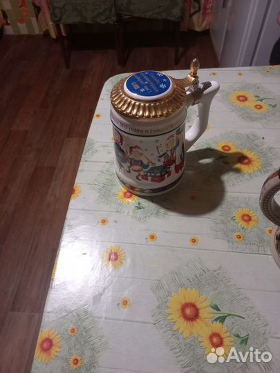 Пивная кружка с крышкой