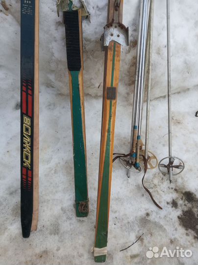 Лыжи беговые, лыжные палки