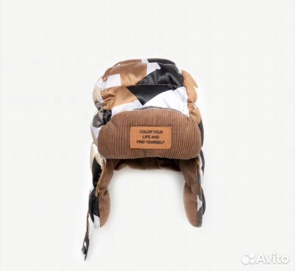 Шапка-ушанка утепленная 52 размер