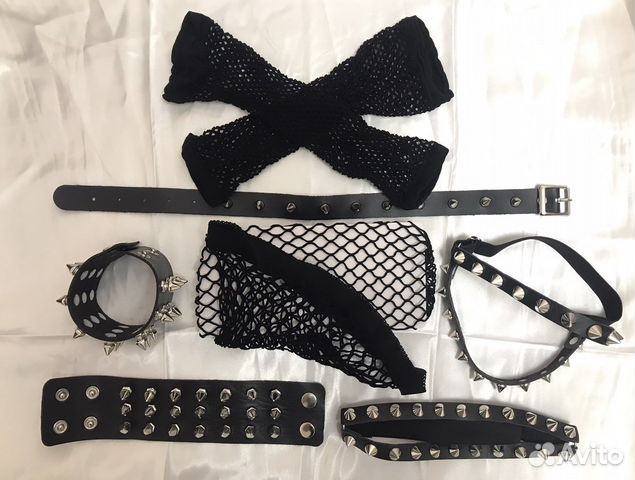 Комплект с шипами браслеты чокер