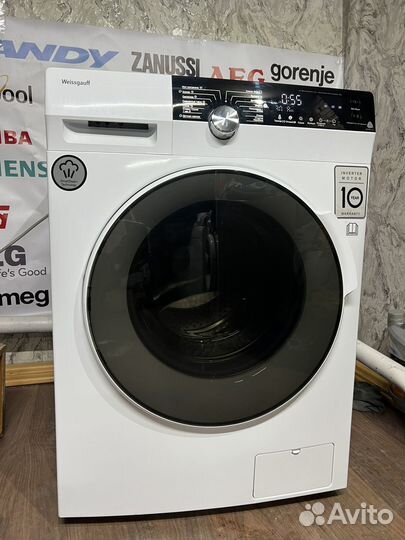 Стиральная машина weissgauff с сушкой и паром