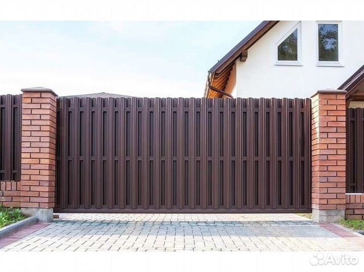 Ворота откатные в ассортименте