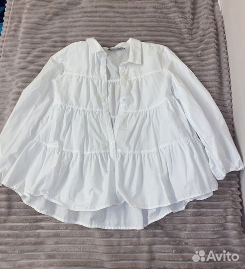 Рубашка белая zara