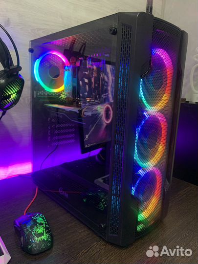 Игровой пк 6ядер 12 потоков/rx580 8gb/ssd m2 256gb