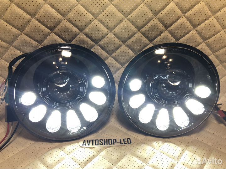 LED фары линзы на Ниву Niva