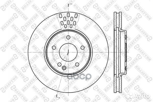 6020-3332V-SX диск тормозной передний MB