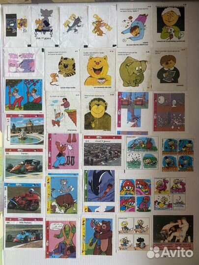 Вкладыши разные от жвачки