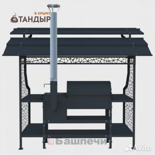 Мангальный комплекс под крышей профи