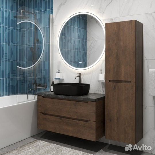 Мебель для ванной BelBagno etna80RW-kepmno-1302H301-SET Rovere Moro