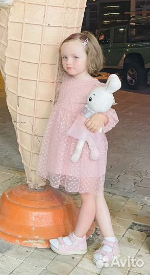 Платье для девочки + меховая накидка