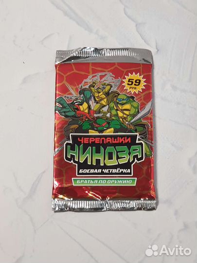 Карточки черепашки ниндзя братья по оружию бустер