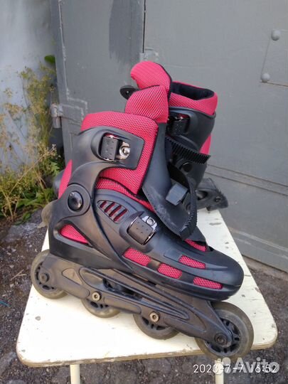 Роликовые коньки детские, защита и сумка