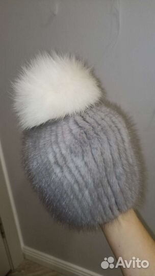 Шапка норковая женская