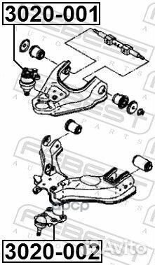 Опора шаровая isuzu D-MAX 03- 3020-001 3020-001