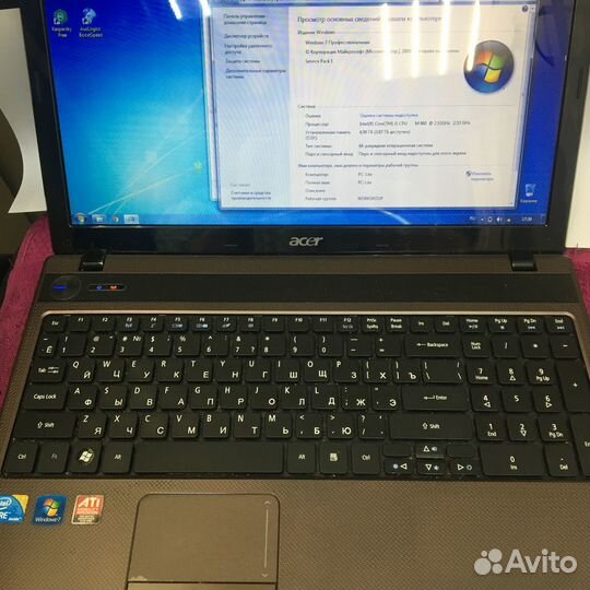 Ноутбук aser 5742 2009 г id 74831