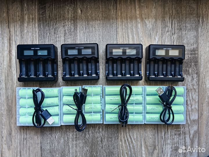 Аккумуляторы CR 123 A с зарядным устройством